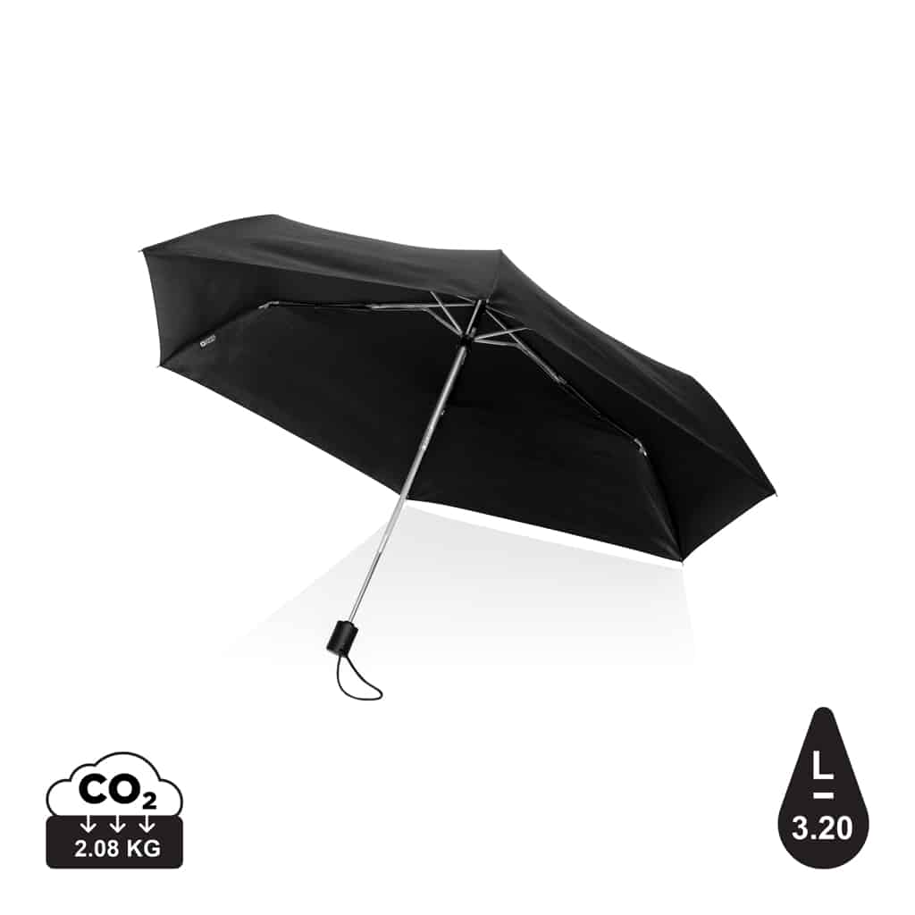 Parapluie tempête, Cadeau d'affaires, Mini parapluie automatique  publicitaire 21 en rpet 190t impact aware™