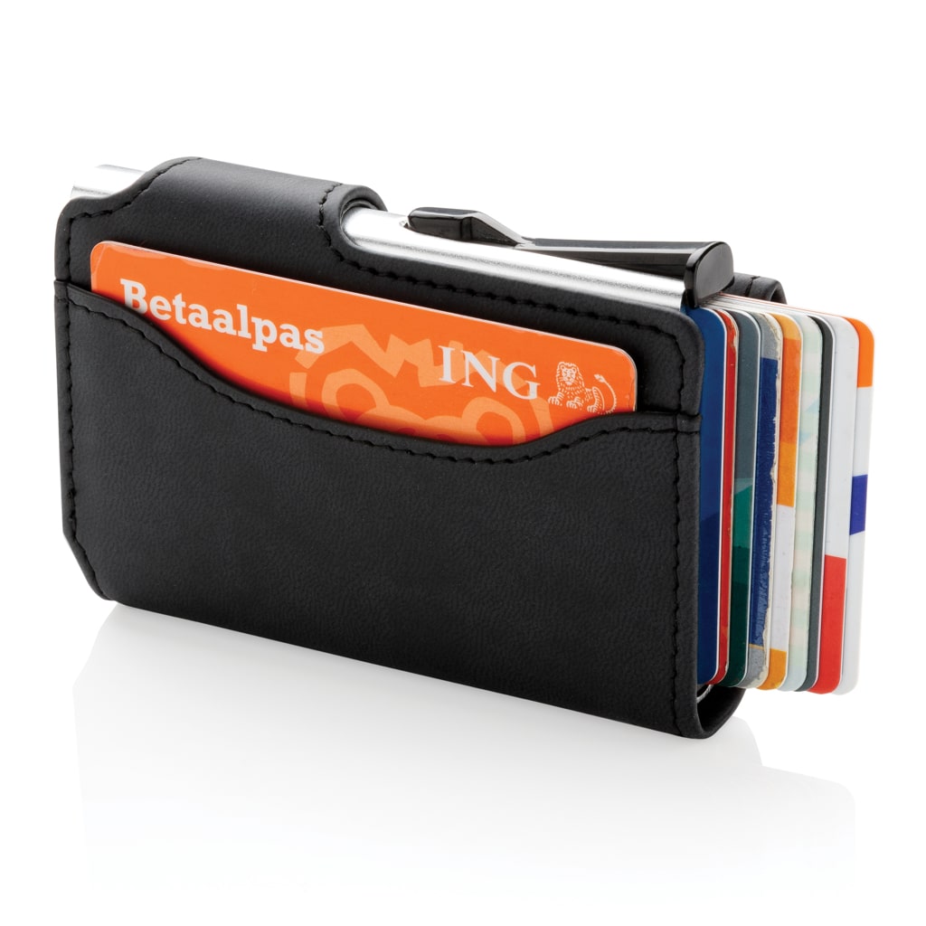 Miniature 5 pour Porte-cartes anti RFID en aluminium et PU