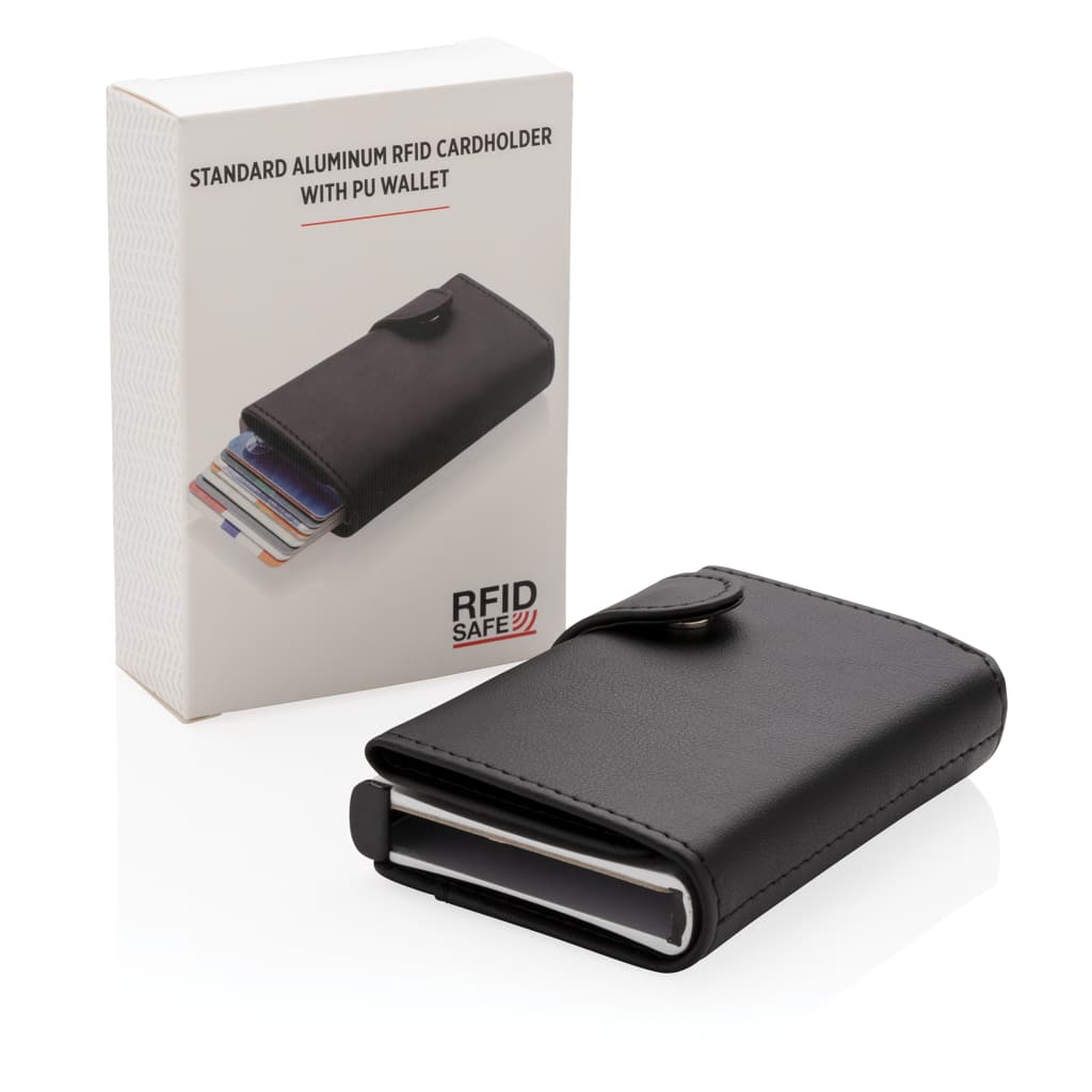 Miniature 10 pour Porte-cartes anti RFID en aluminium et PU