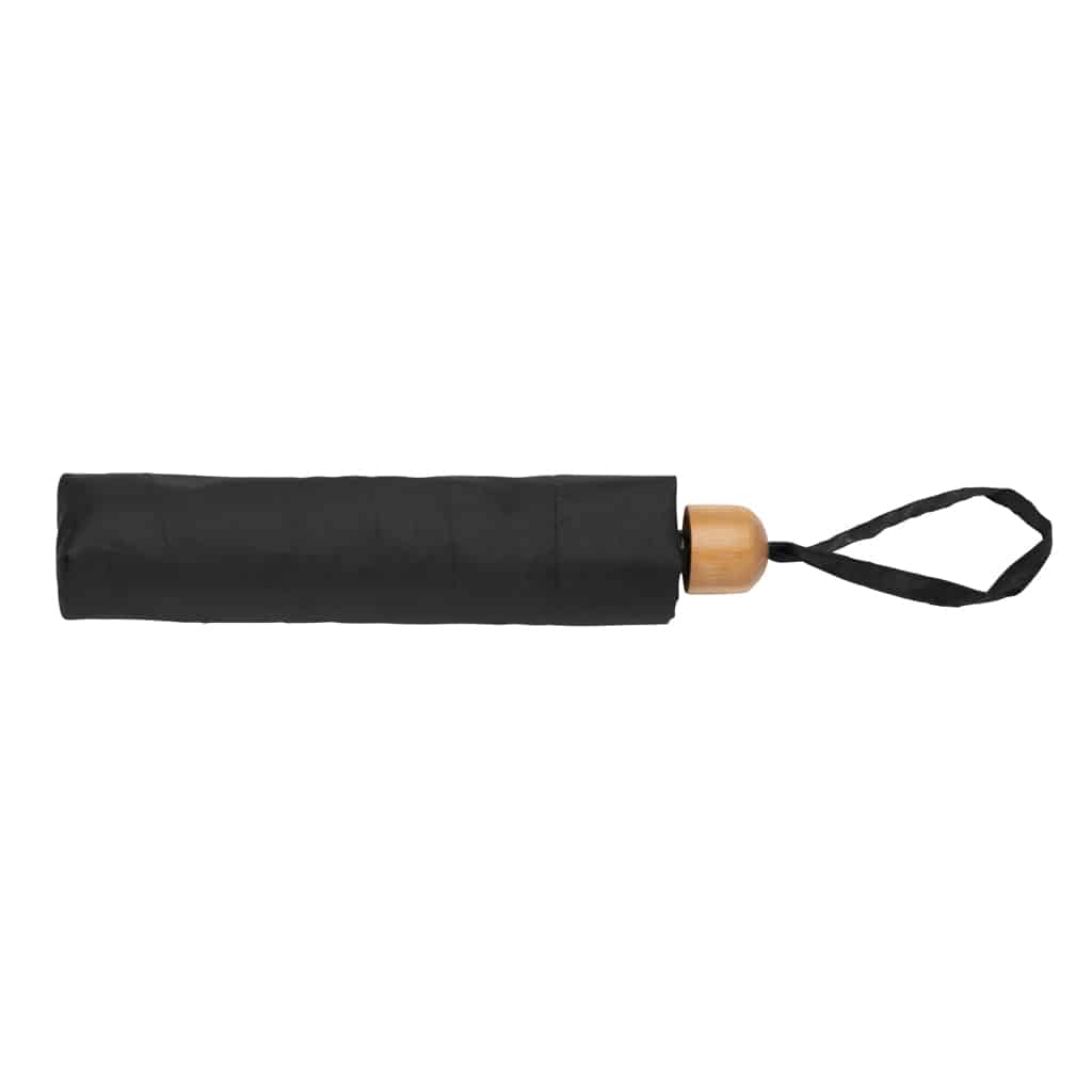 Miniature 4 pour Mini parapluie 20.5" rPET 190T poignée bambou Impact AWARE™