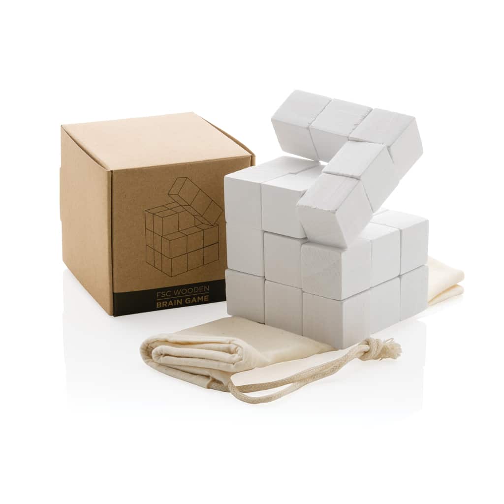Miniature 8 pour Casse-tête en bois FSC® dans une pochette en toile