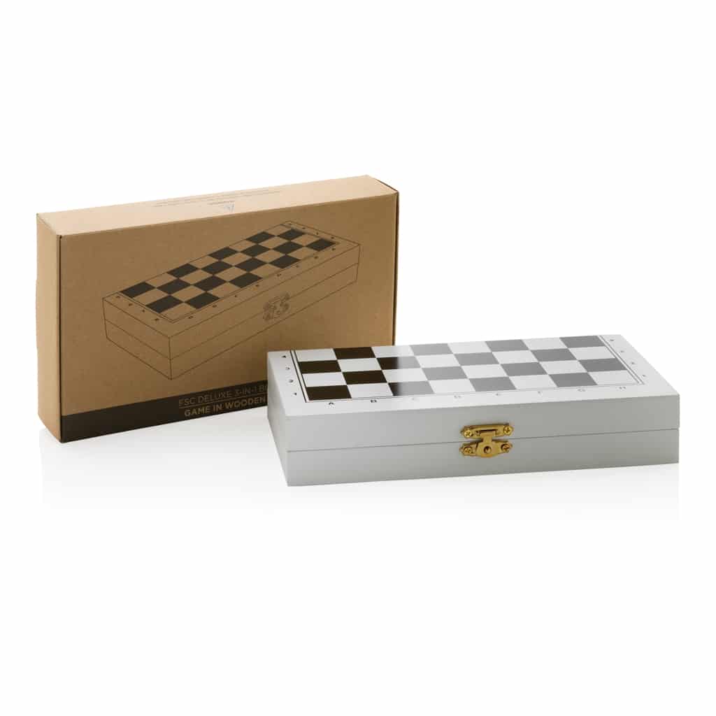 Miniature 14 pour Jeu de société 3 en 1 dans une boîte en bois FSC®