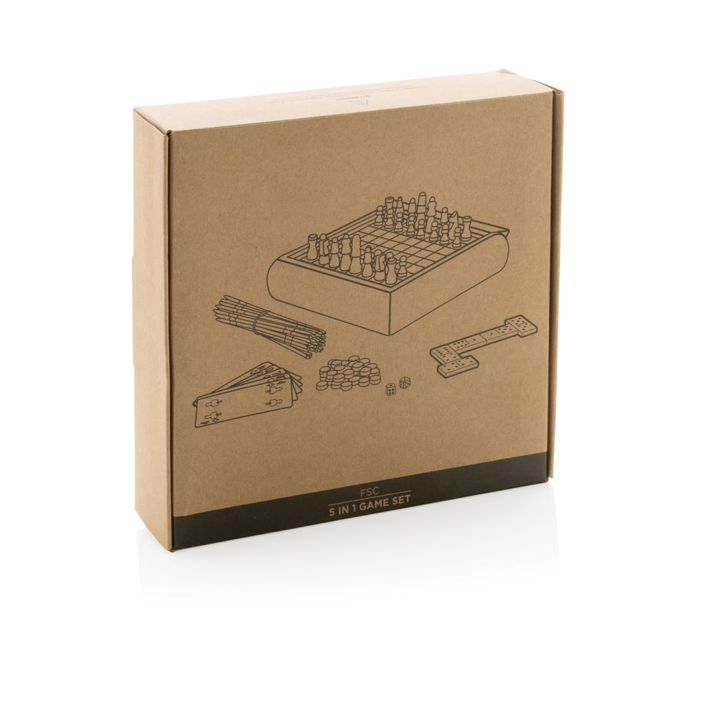 Miniature 9 pour Set de jeux 5 en 1 en bois FSC®