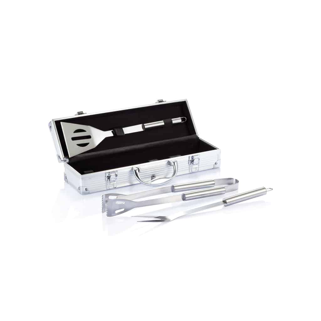 Miniature 2 pour Set de 3 pcs pour barbecue en coffret aluminium