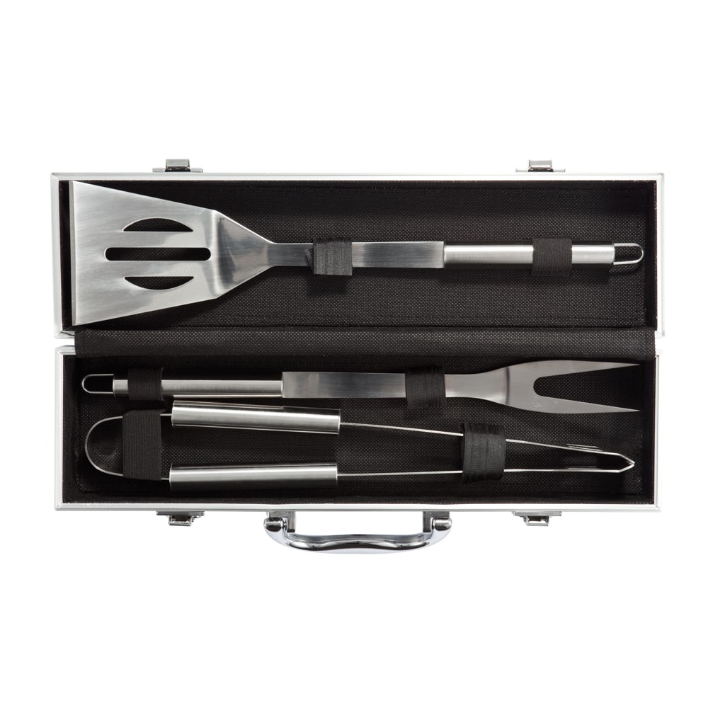Miniature 4 pour Set de 3 pcs pour barbecue en coffret aluminium
