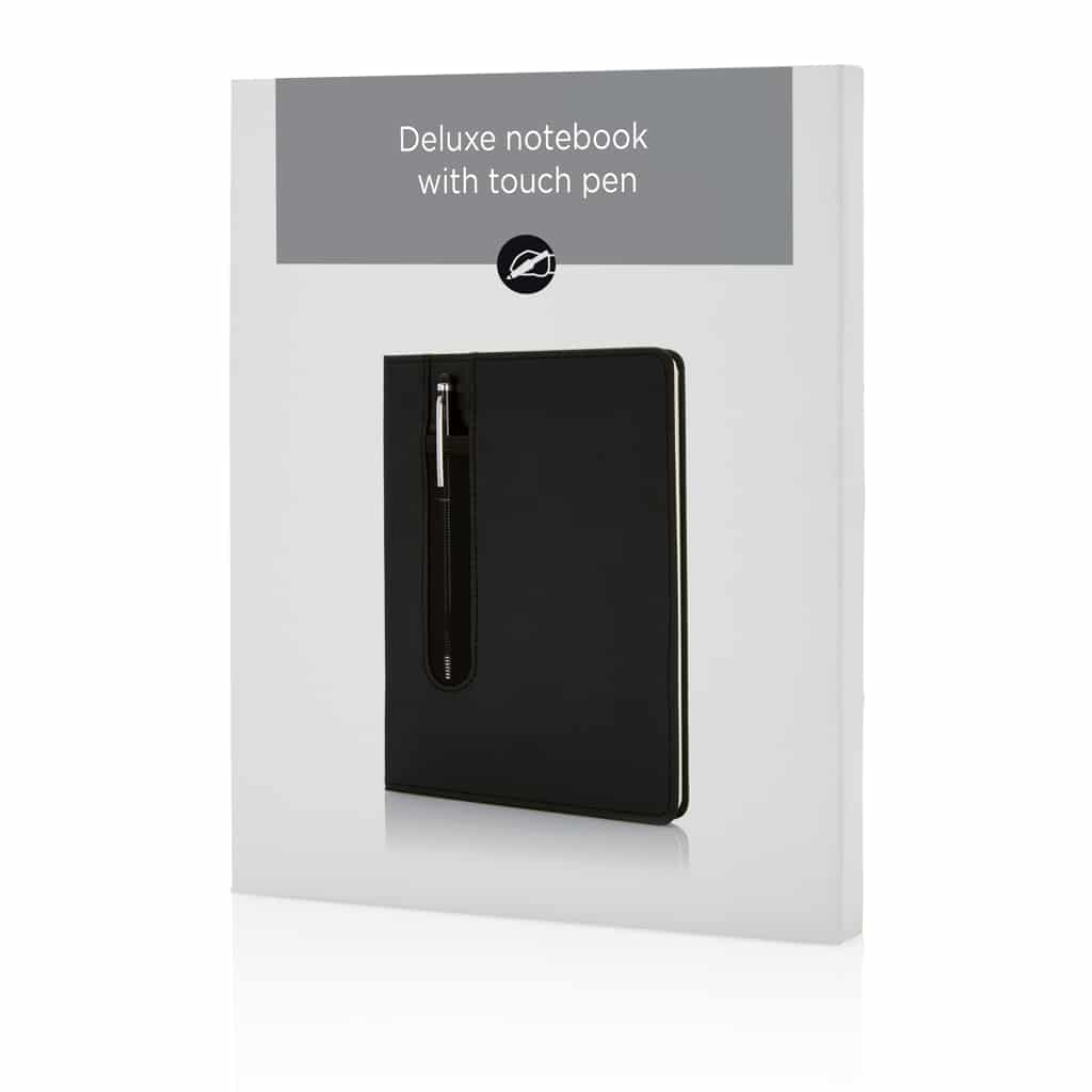 Miniature 5 pour Carnet A5 à couverture rigide en PU avec Stylo tactile