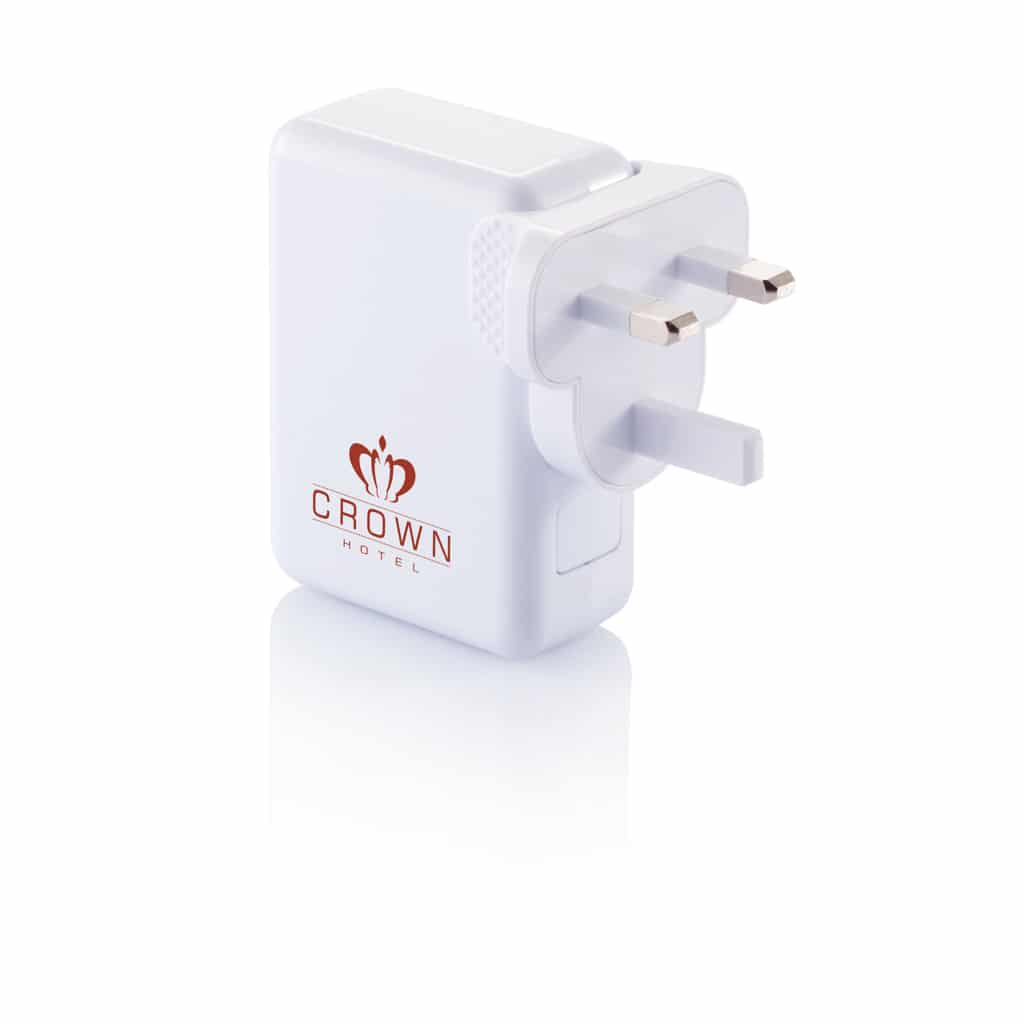 Miniature 8 pour Adaptateur de voyage avec 4 ports USB
