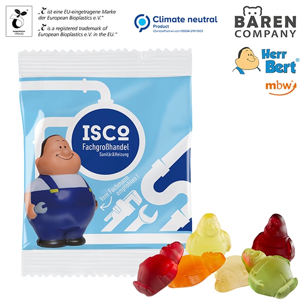 Miniature 1 pour Gommes de fruits à l’effigie de M. Bert®, film et couleurs compostables