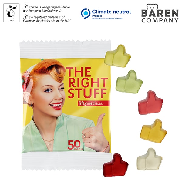 Miniature 1 pour Gommes de fruits STANDARD, 10 g compostables sachets