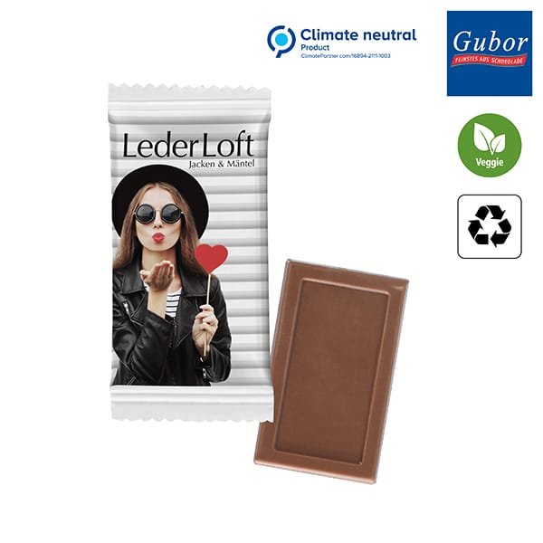 Miniature 1 pour Mignonnette de chocolat MIDI en flowpack de papier