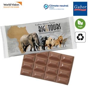 Visuel Tablette de chocolat SUPER MAXI en flowpack de papier