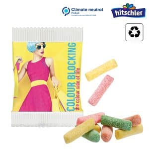 Visuel Bonbons à mâcher Mini HITSCHIES acidulés en sachet papier
