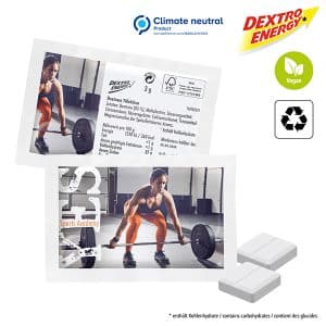 Visuel Dextro Energy* en Duo-pack en
sachet de papier