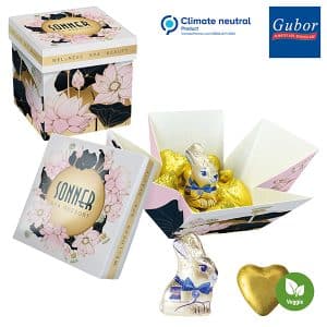 Visuel Meeting Star avec cœurs en chocolat au lait et 1 Lapin de Pâques de Gubor