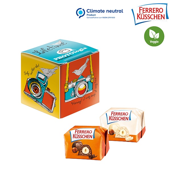 Miniature 1 pour Mini-cube publicitaire avec un Ferrero Küsschen