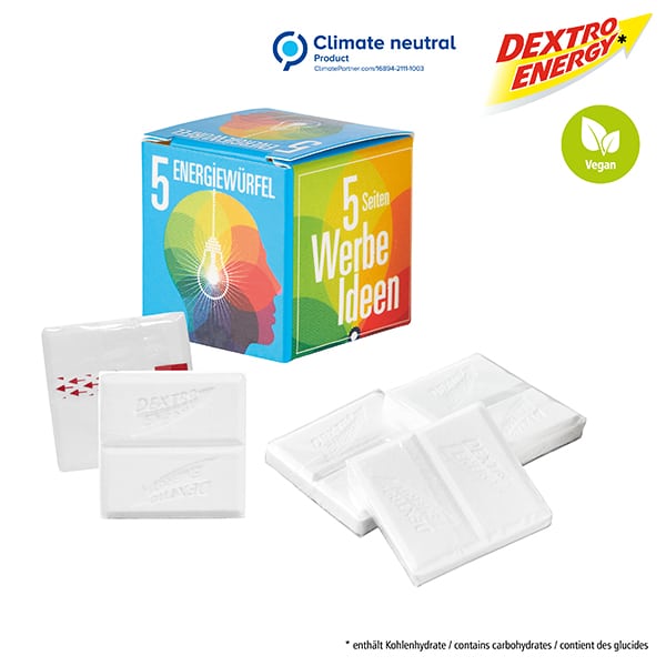 Miniature 1 pour Mini-cube publicitaire avec des pastilles Dextro Energy*