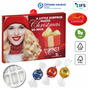 Visuel Calendrier de l'avent Premium cadeau BUSINESS avec Lindor de Lindt