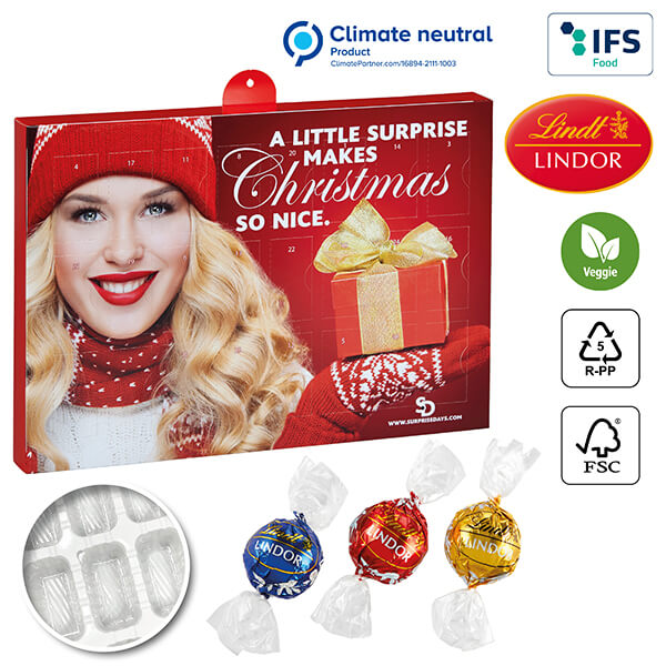 Miniature 1 pour Calendrier de l'avent Premium cadeau BUSINESS avec Lindor de Lindt
