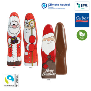 Visuel Père Noël en chocolat MINI «motifs standards»