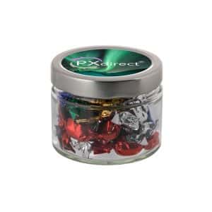 Visuel Bocal en verre avec couvercle en métal 0,22l-S-FC