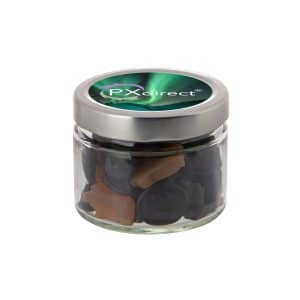 Visuel Bocal en verre avec couvercle en métal 0,22l-S-FC