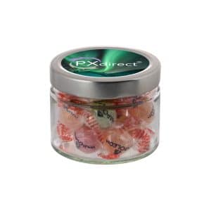 Visuel Bocal en verre avec couvercle en métal 0,22l-S-FC