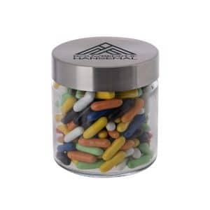 Visuel Bocal en verre avec couvercle en acier inoxydable 0,35l-S-FC