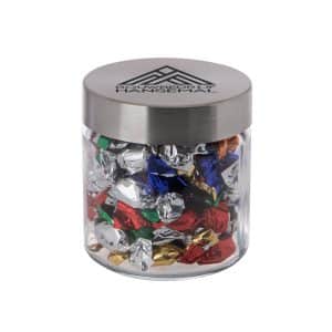 Visuel Bocal en verre avec couvercle en acier inoxydable 0,35l-S-FC