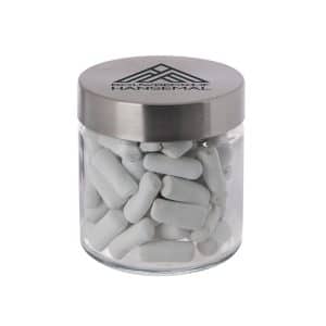 Visuel Bocal en verre avec couvercle en acier inoxydable 0,35l-S-FC