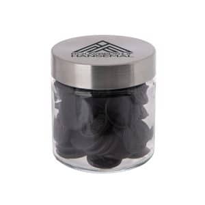Visuel Bocal en verre avec couvercle en acier inoxydable 0,35l-Di-FC