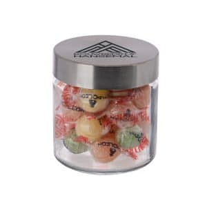 Visuel Bocal en verre avec couvercle en acier inoxydable 0,35l-Di-FC