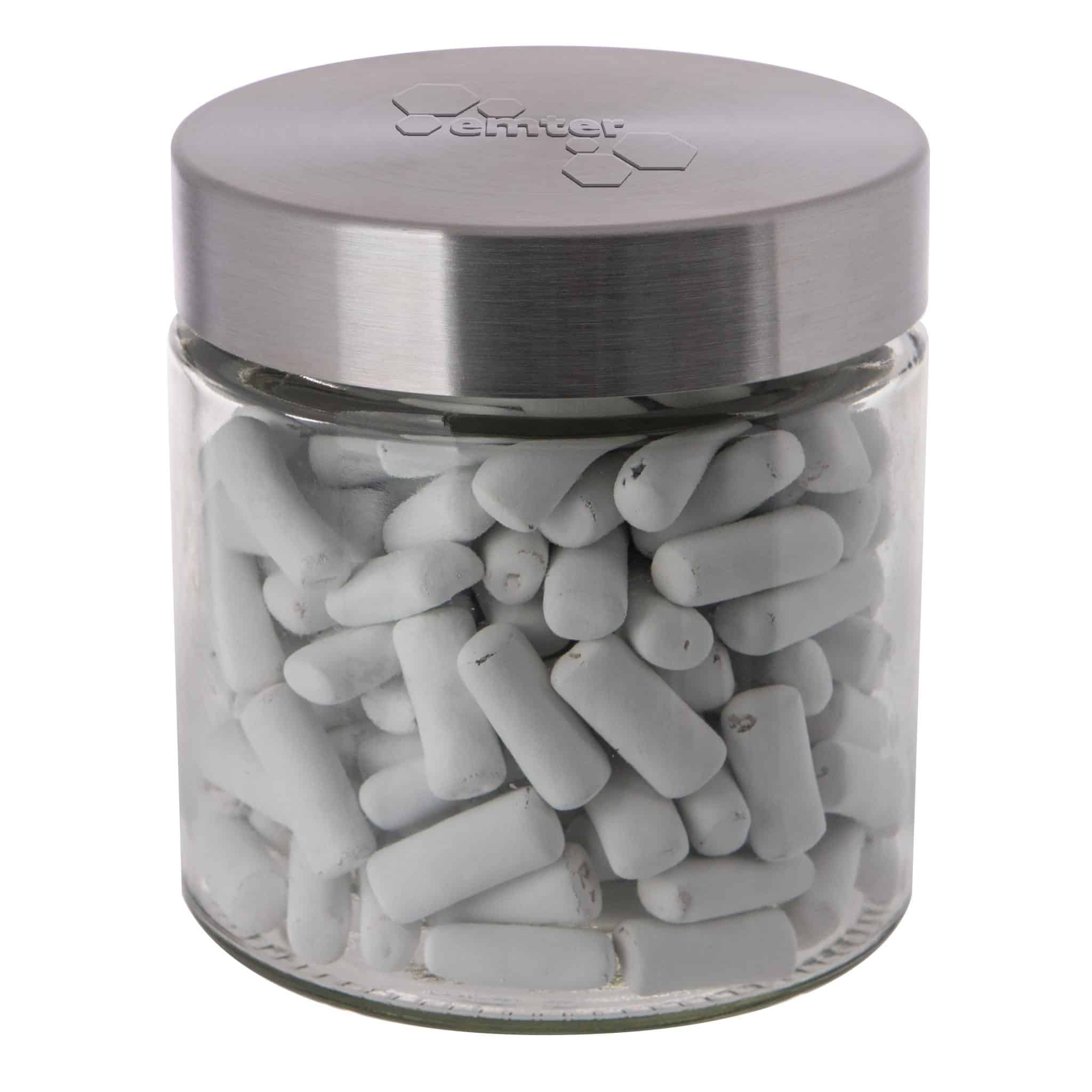 Miniature 1 pour Bocal en verre avec couvercle en acier inoxydable 0,9 litre, avec embossage-E