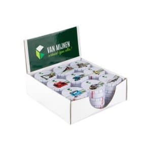 Visuel Boîte de présentation avec boîtes design et étiquette-Di-FC