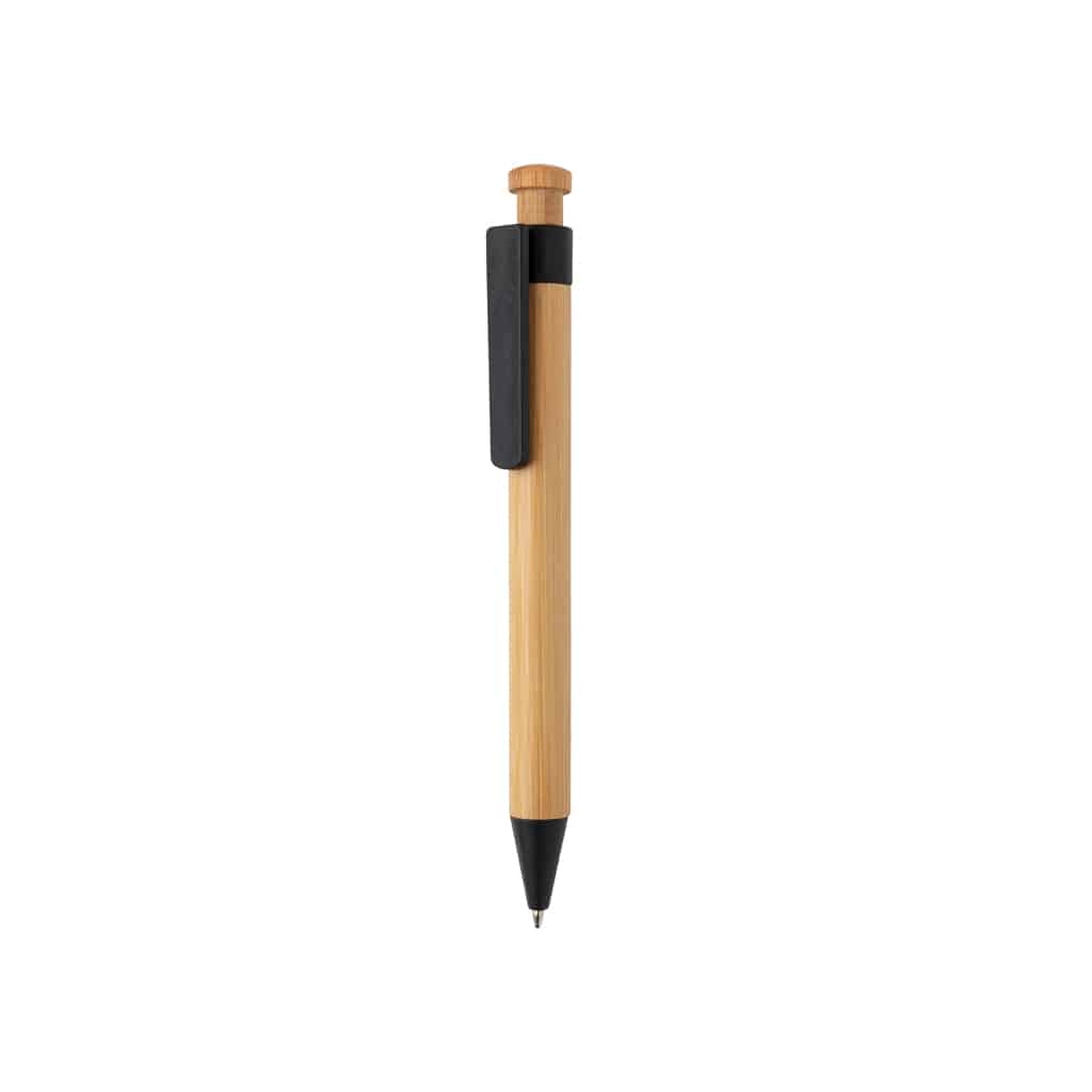 Miniature 2 pour Stylo en bambou avec clip en fibre de paille