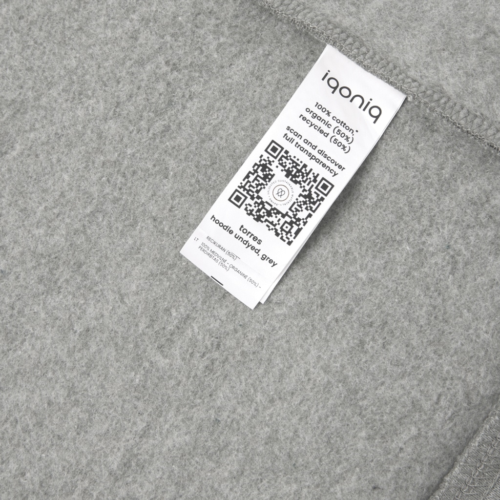 Miniature 34 pour Sweat à capuche en coton recyclé et non teinté Iqoniq Torres