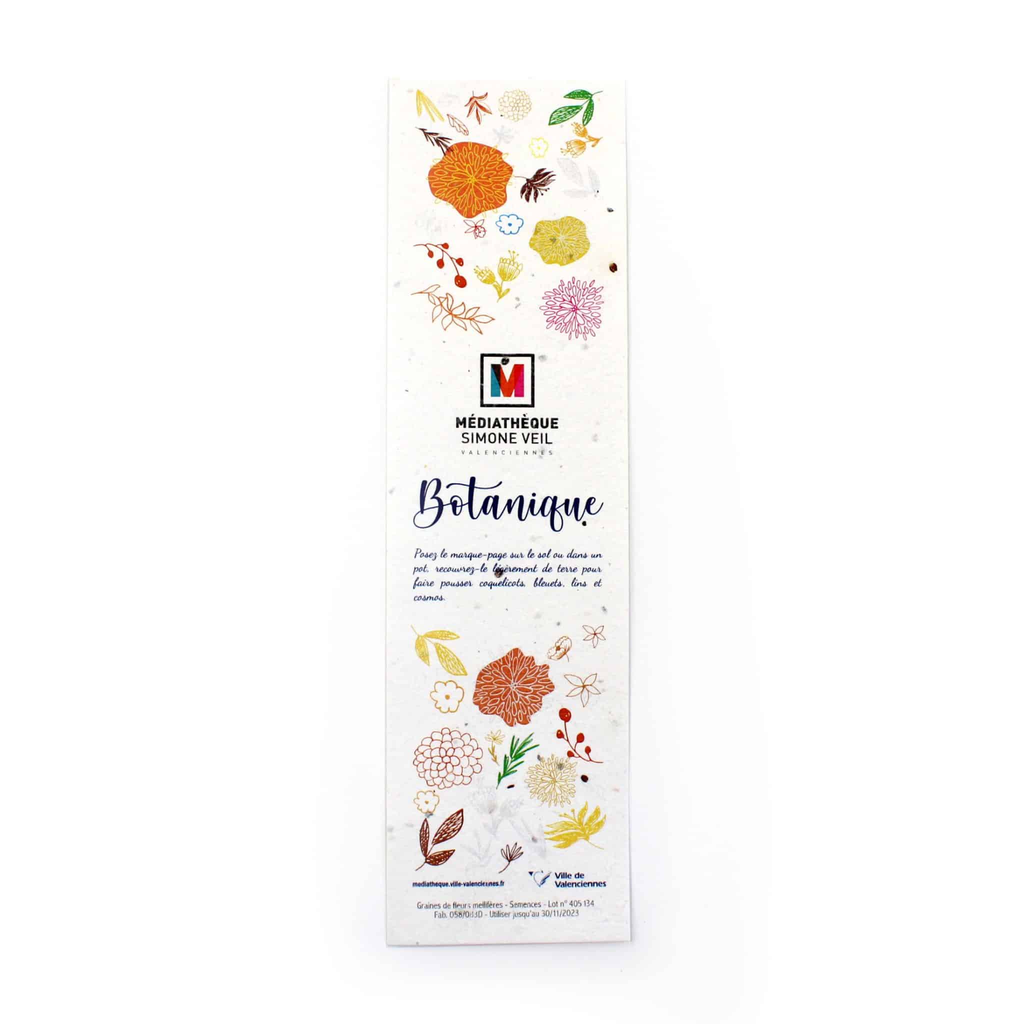 Miniature 1 pour Marque-page Biodégradable graines IDG14D