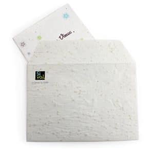 Visuel Enveloppe en papier graines petite
