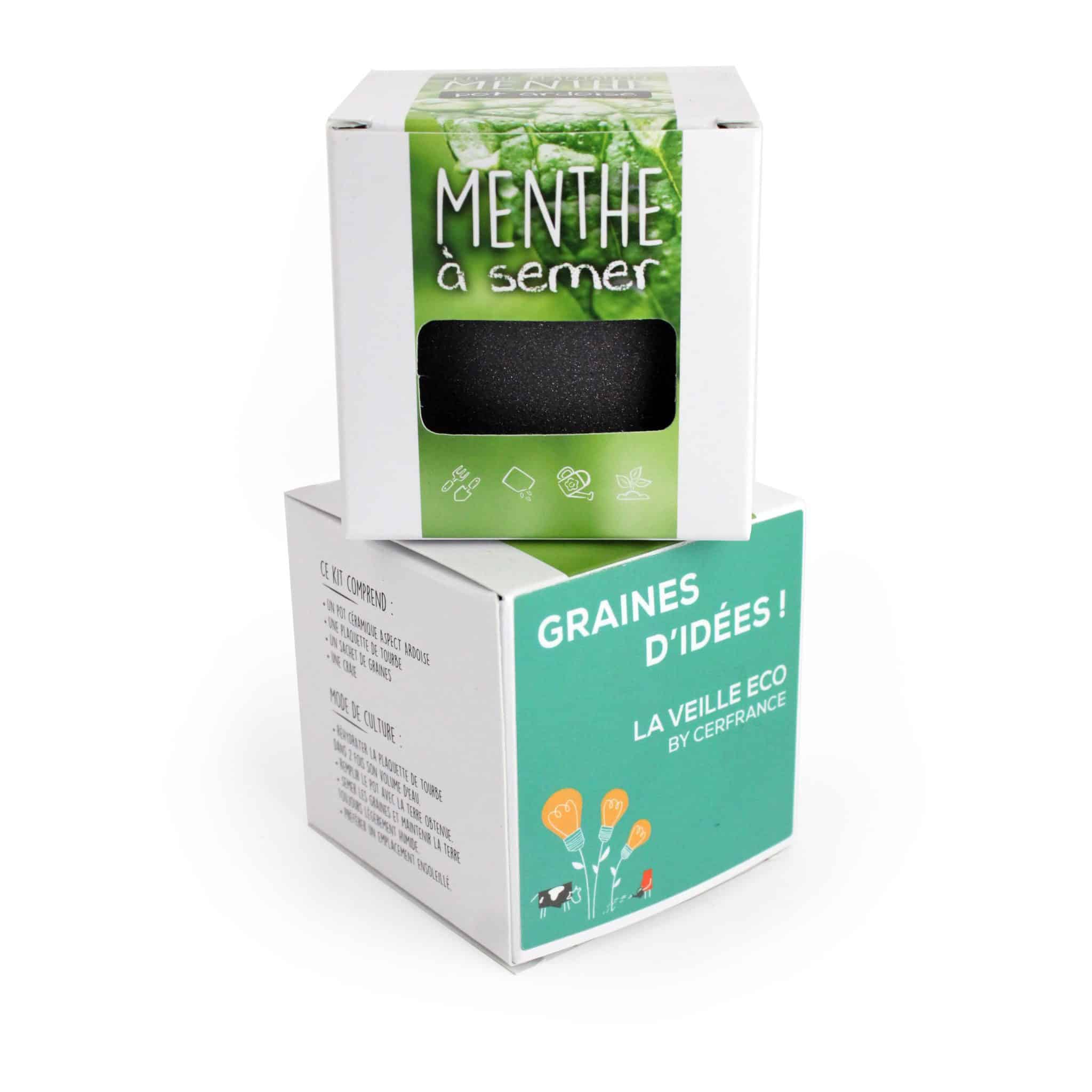 Miniature 3 pour Pot à Graines Cube ARDOISE