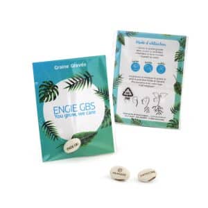 Visuel Graines gravées en sachet transparent