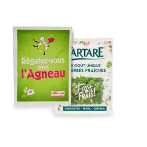Visuel Sachet papier quadri - 60x80 mm