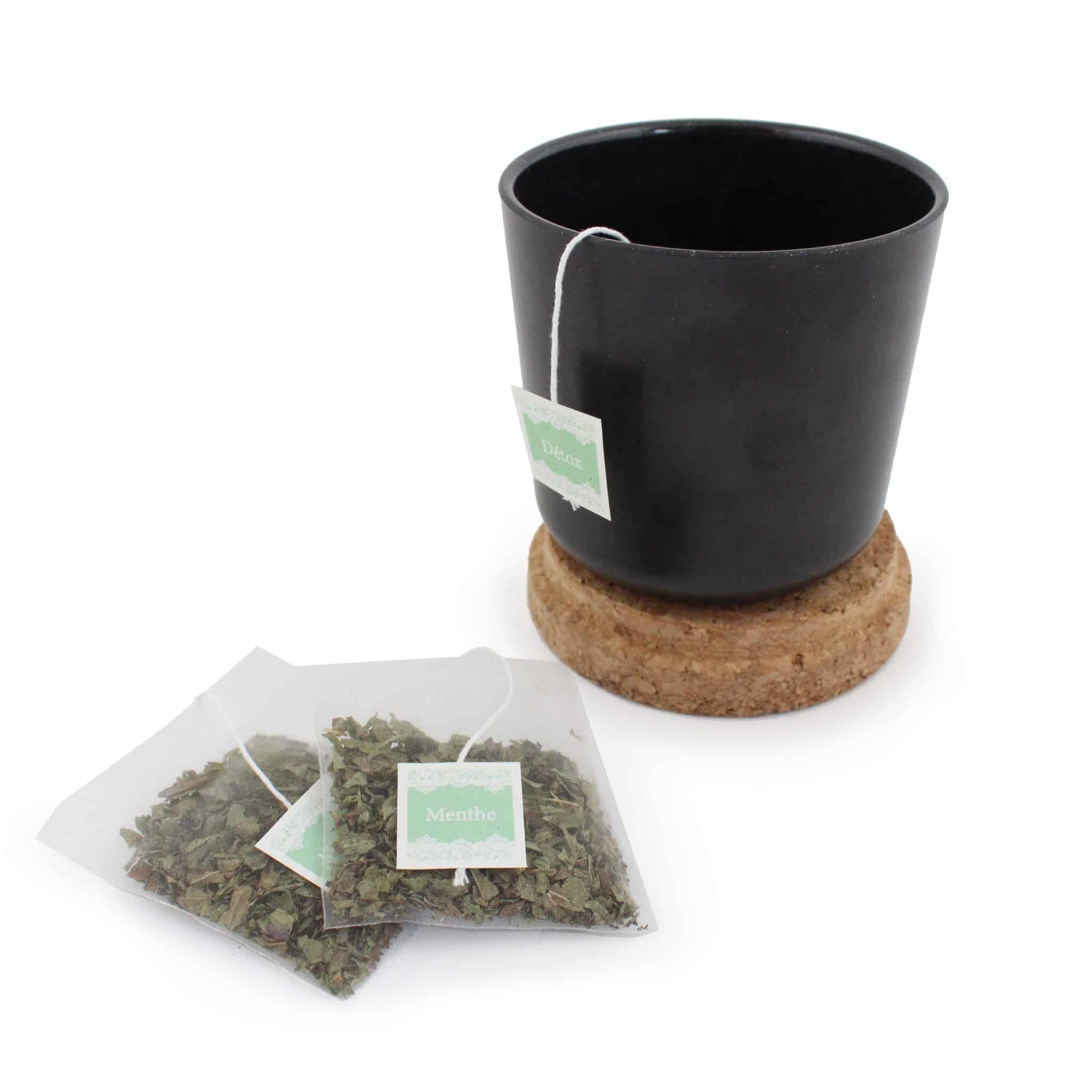 Miniature 2 pour Mug collection Thés avec Pot Bambou Couvercle liège