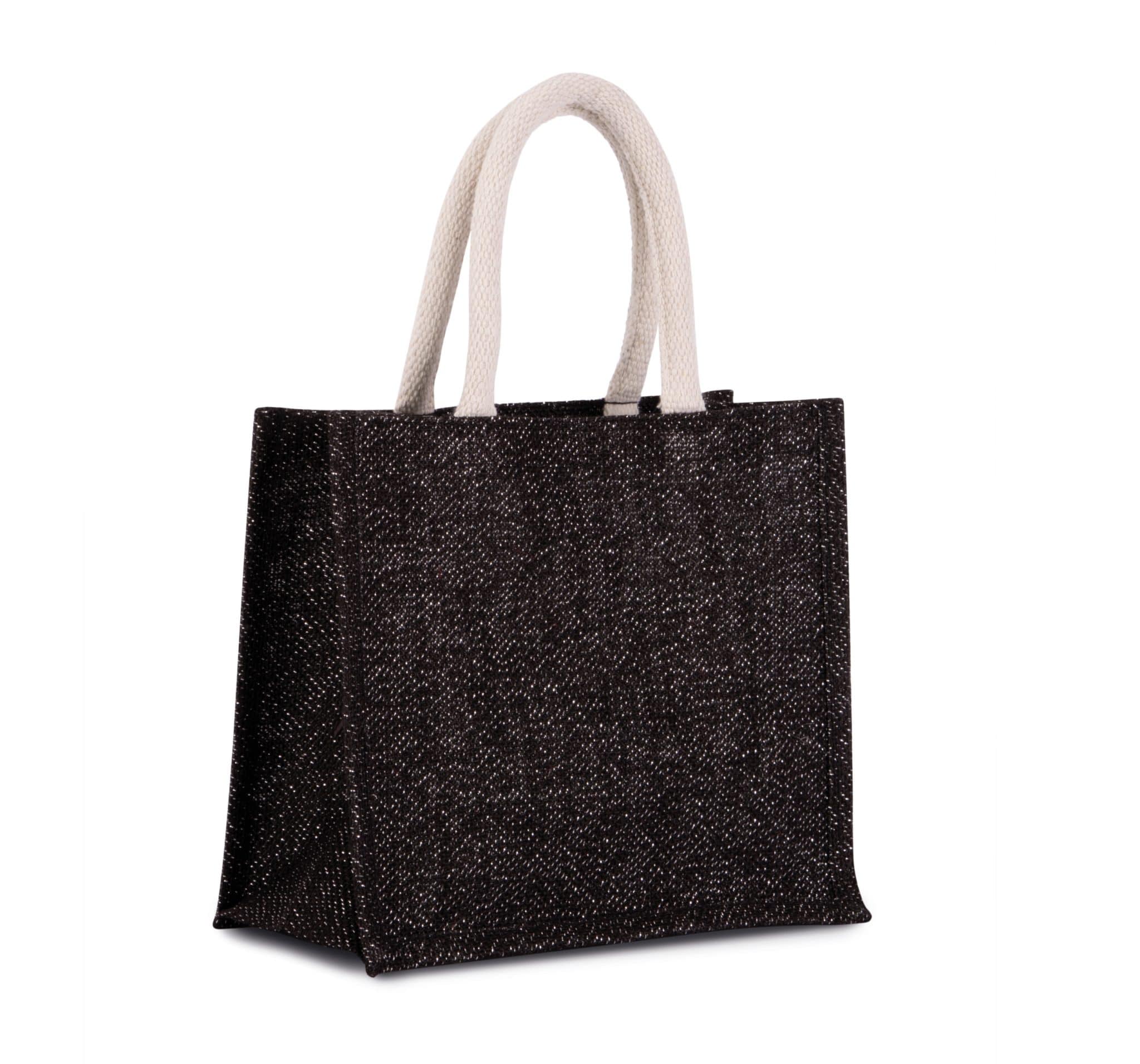 Miniature 6 pour Sac style cabas en toile de jute - modèle moyen