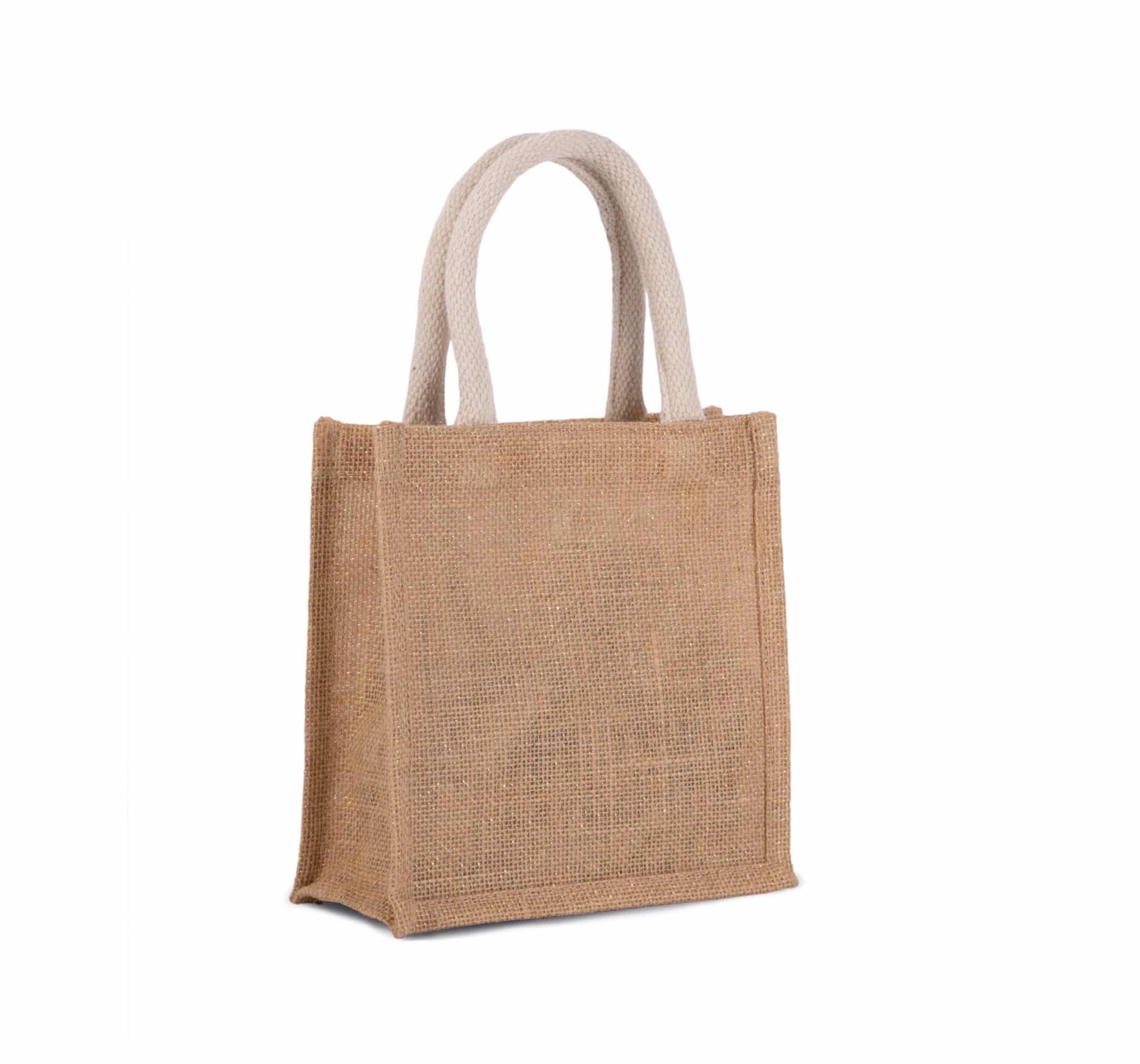 Miniature 12 pour Sac style cabas en toile de jute - petit modèle
