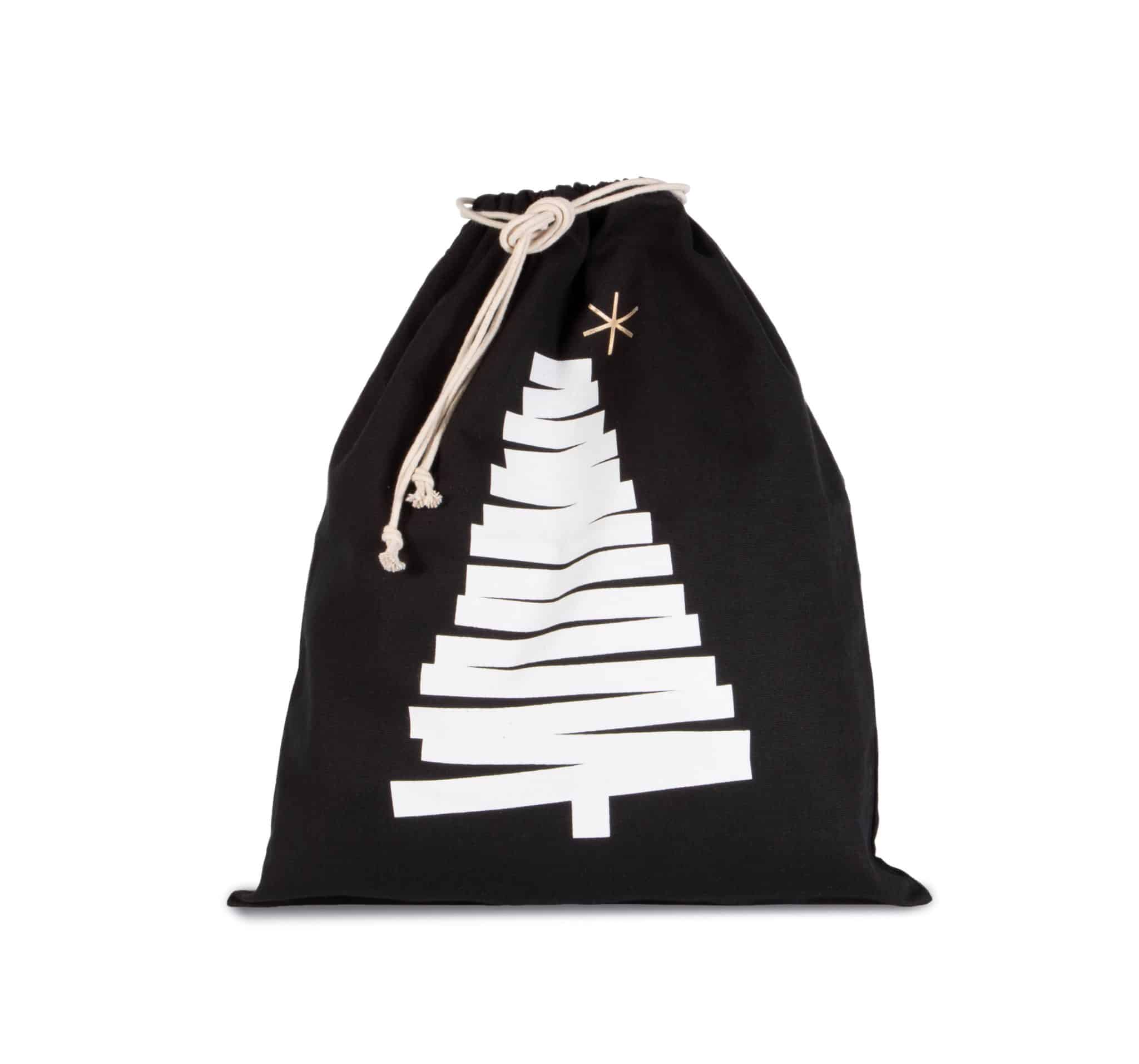 Miniature 3 pour Sac coton à cordon motif sapin