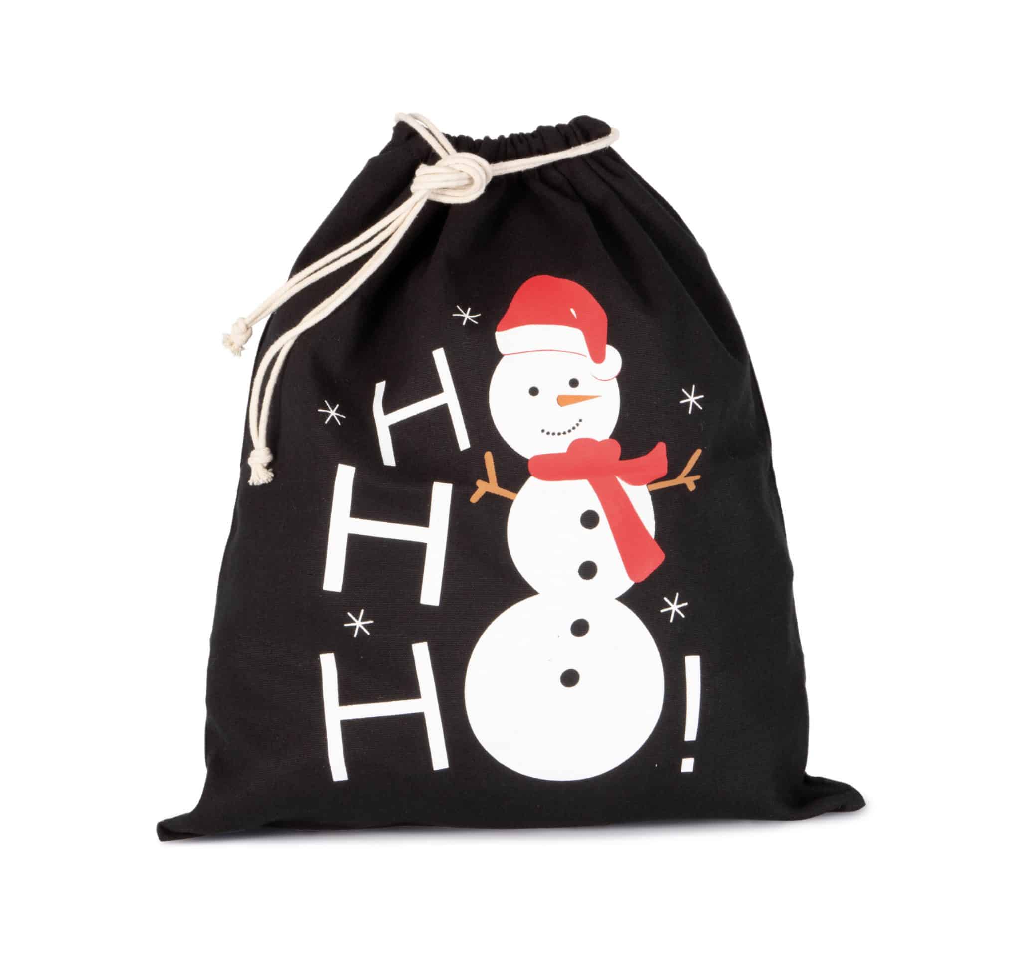 Miniature 3 pour Sac coton à cordon motif bonhomme de neige