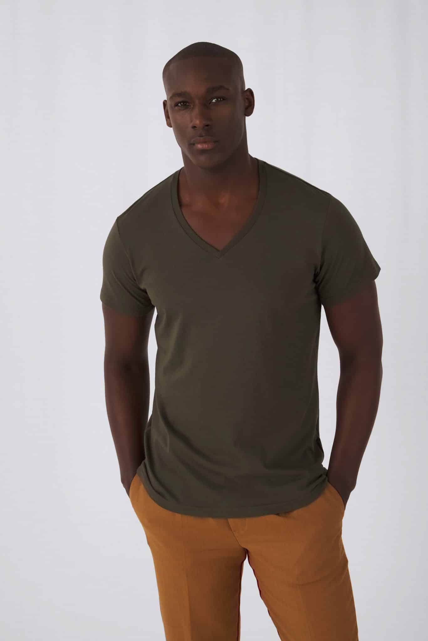 Miniature 1 pour T-shirt BIO Inspire col V Homme