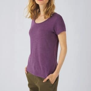 Visuel T-shirt Triblend col rond Femme