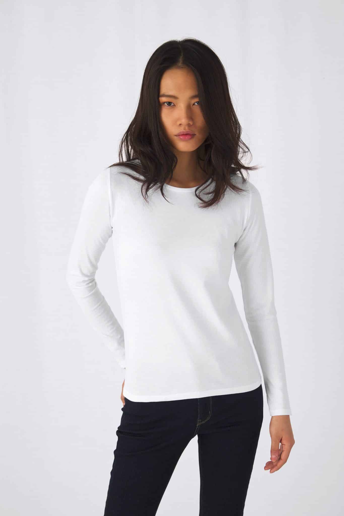 Miniature 2 pour T-shirt manches longues femme #E190