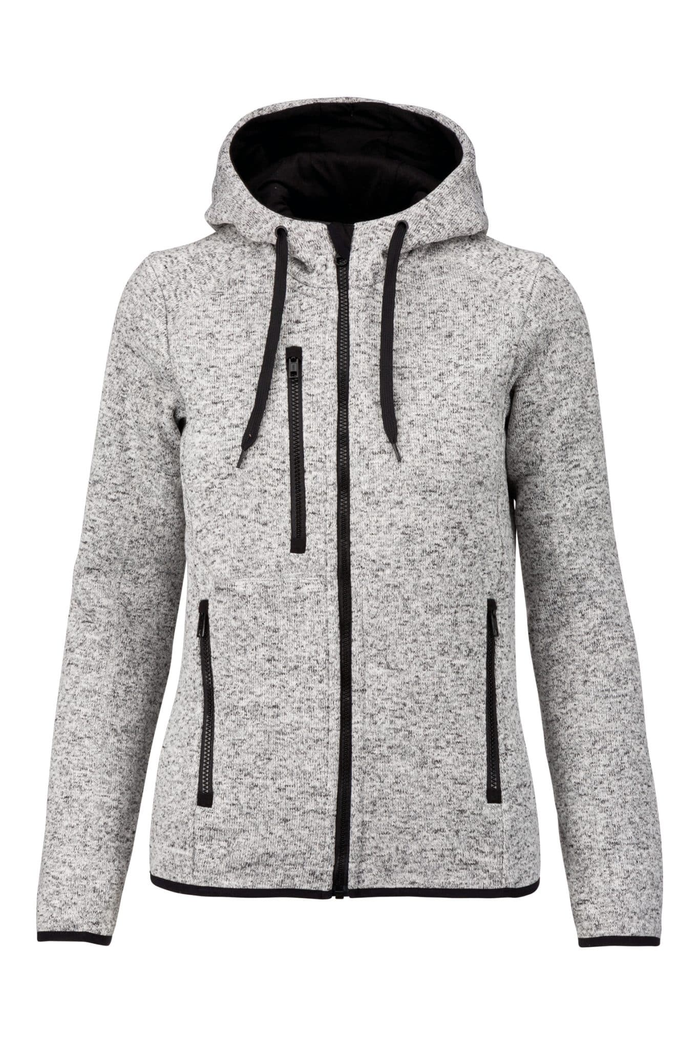 Miniature 9 pour Veste à capuche chinée femme