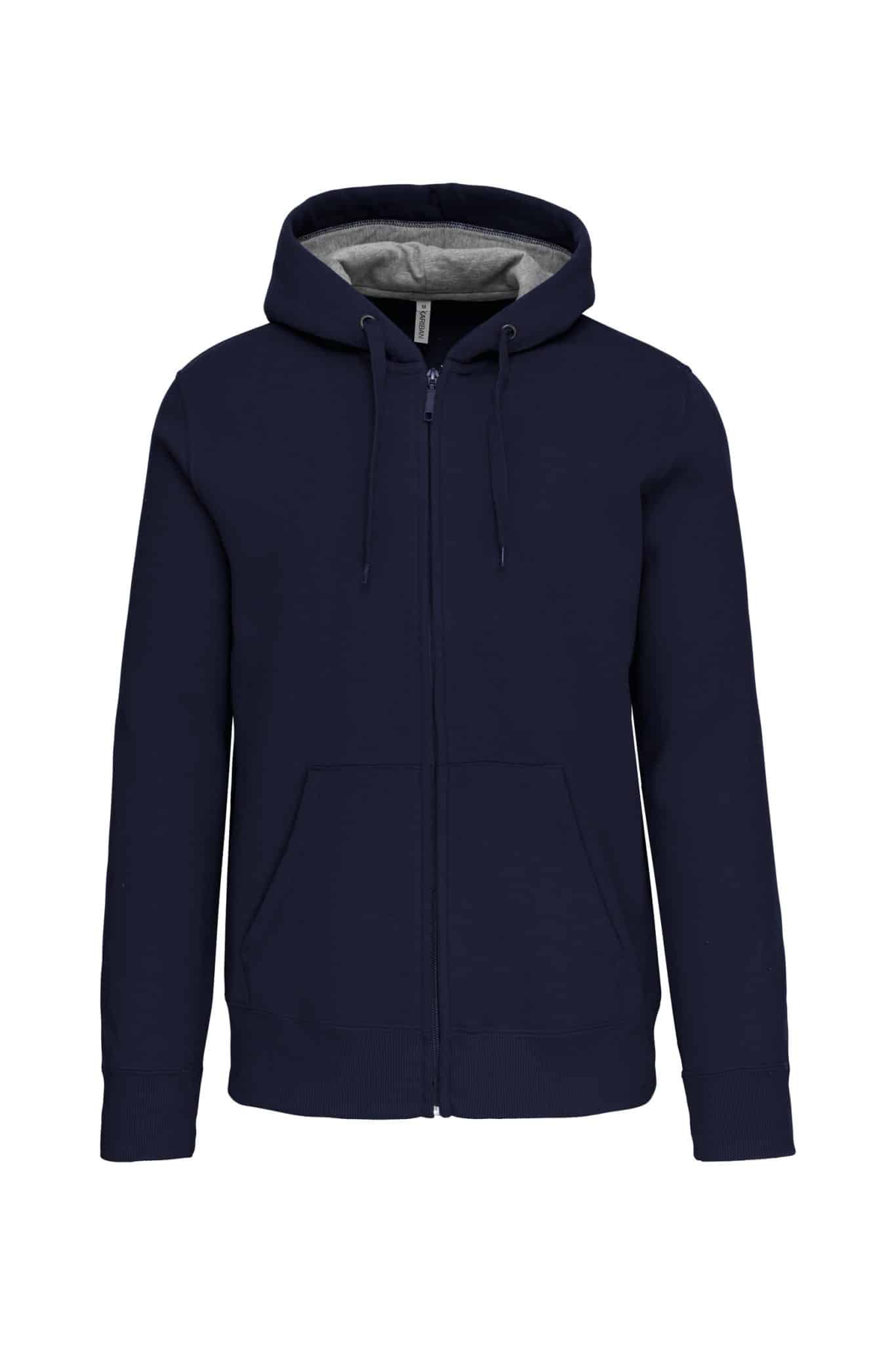 Miniature 21 pour Sweat-shirt zippé capuche unisexe